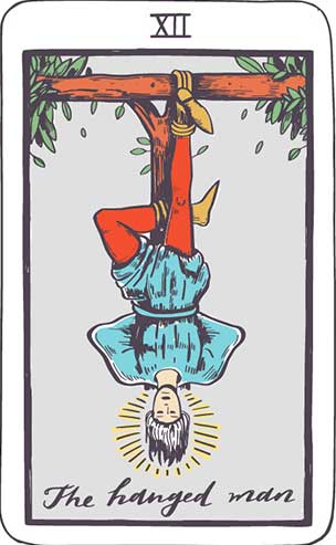 Horoskop Tarot na jutro - karta Wisielec (XII)