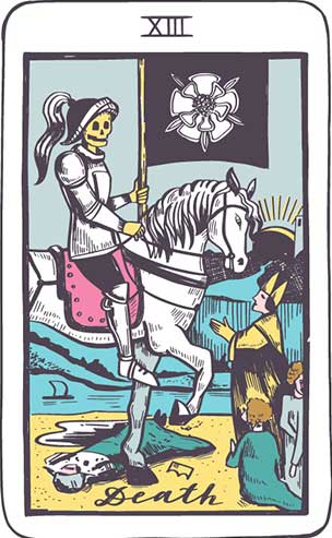 Horoskop Tarot na jutro - karta Śmierć (XIII)