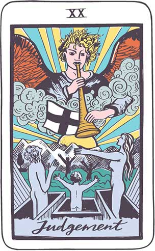 Horoskop Tarot na jutro - karta Sąd Ostateczny (XX)
