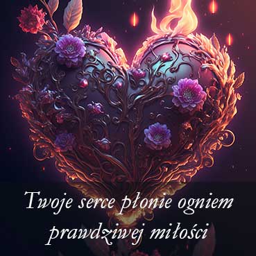 Wróżba z kuli miłości - Twoje serce płonie ogniem prawdziwej miłości