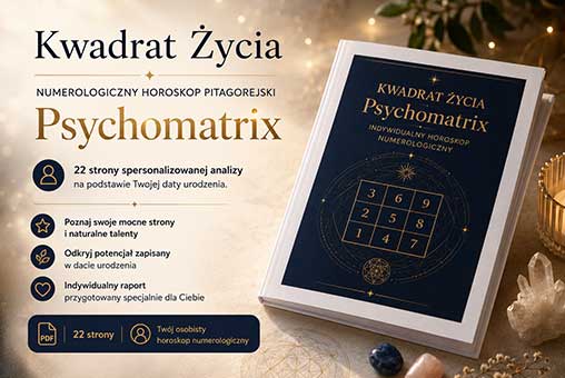 Kwadrat Życia – Numerologiczny Horoskop Pitagorejski Psychomatrix