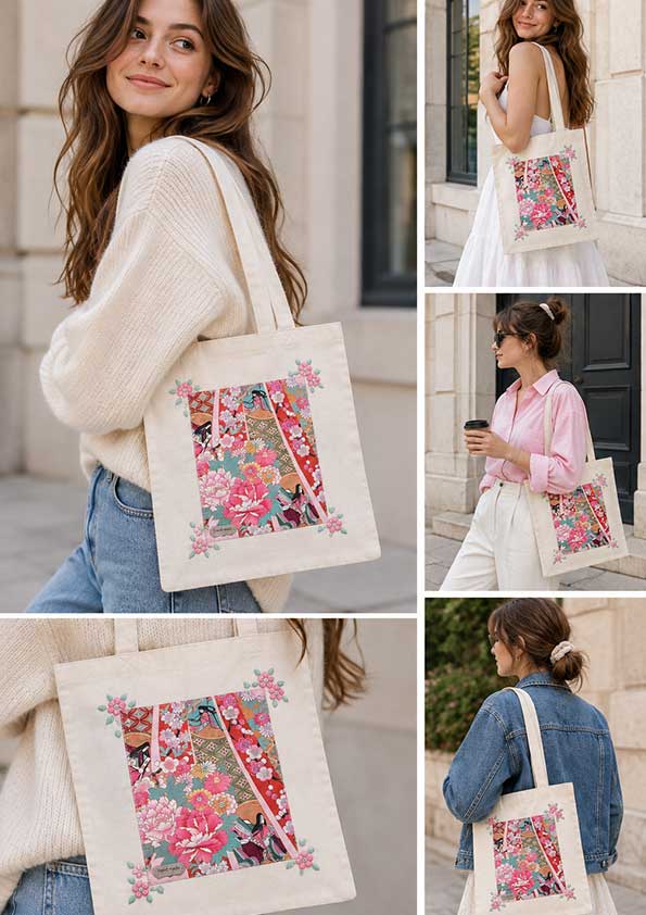 Torba shopper z japońskim motywem – Oriental